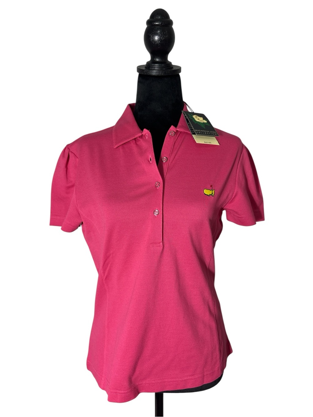 Magnolia Lane Collection Pink Golf Polo Size Small NWT Augusta Logo